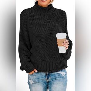 ZESICA Loose Oversized Chunky Knitted Pullover Sweater L